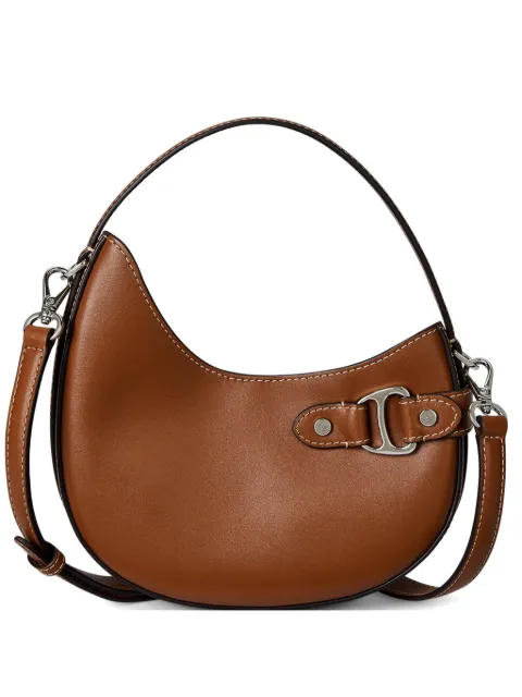 Lauren Ralph Lauren smasll Tasha asymmetrical leather tote bag Brown 431980159001
