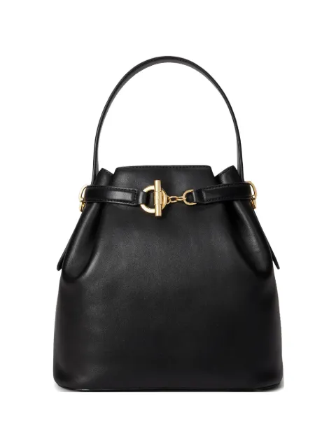Lauren Ralph Lauren medium Blaike toggle-detail bucket bag Black 431982787001