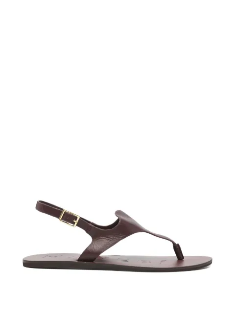 Manebi buckle-fastening flat sandals Red X34Y0
