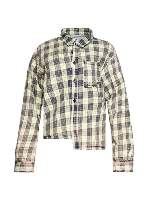 Natasha Zinko Botched check-pattern jacket Neutrals RS26NZ40741