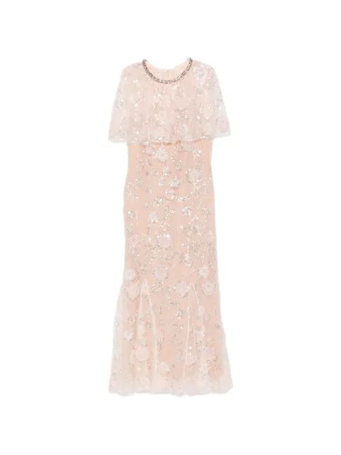 Self-Portrait sequin-embellished maxi dress Pink PF26099MCP