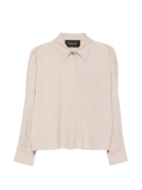 Fabiana Filippi monili-trimmed chest-pocket shirt Neutrals GCD216F2610000M310