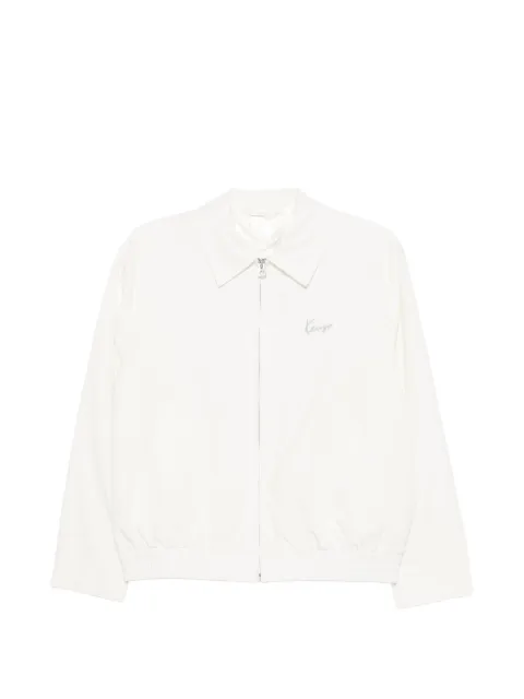Kenzo Kenzo Signature embroidered zip-up jacket White FG62BL2629NP