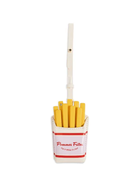 Kate Spade french-fry bag charm White KO565