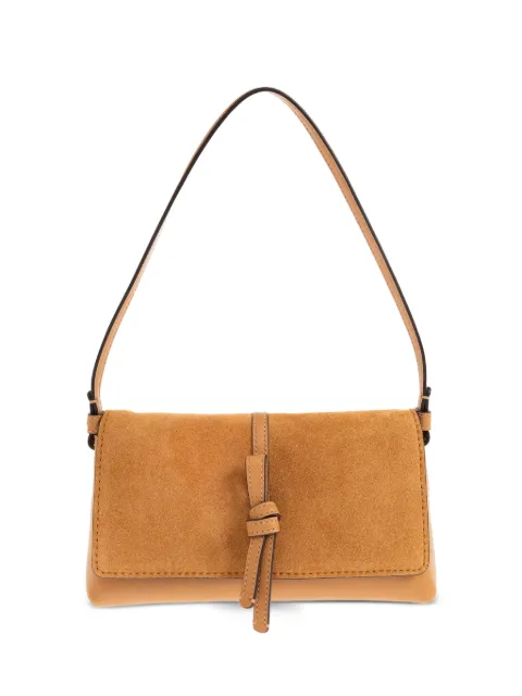 Kate Spade small Loop suede-panelled knotted shoulder bag Orange KO780
