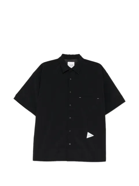 and Wander UV cut stretch shirt Black 5746183068