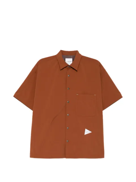 and Wander UV cut stretch shirt Brown 5746183068