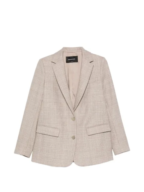 Fabiana Filippi checked-pattern single-breasted blazer Neutrals GCD216F168D983