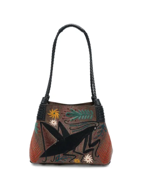 ETRO embroidered paisley-print shouder bag Brown WP1D0052AR11Z