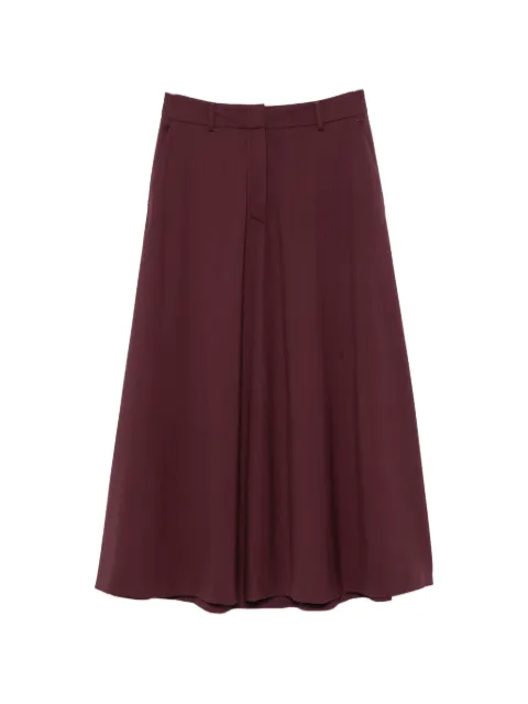 Peserico belt-loops midi A-line skirt Purple P0575003464