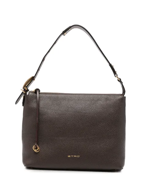 ETRO pebbled leather shoulder bag Brown WP1B0047AP12H