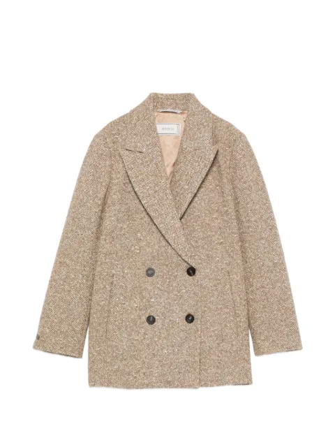 Peserico double-breasted blazer Neutrals S2109908428