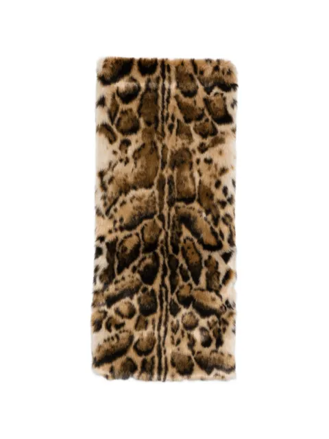 ETRO leopard-print floral-print scarf Brown WATA0051AO111