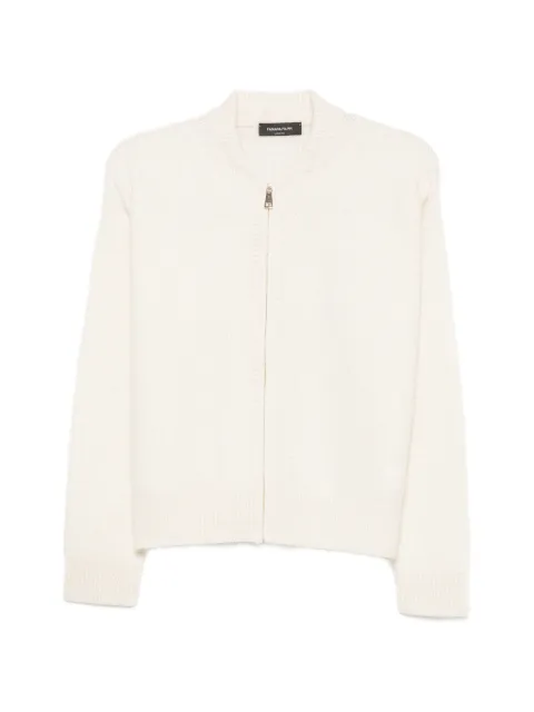 Fabiana Filippi zip-up waffle-knit cardigan Neutrals MAD216F163M272