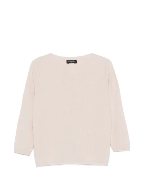 Fabiana Filippi fine-knit three-quarter sleeve sweater Pink MAD216F398M333