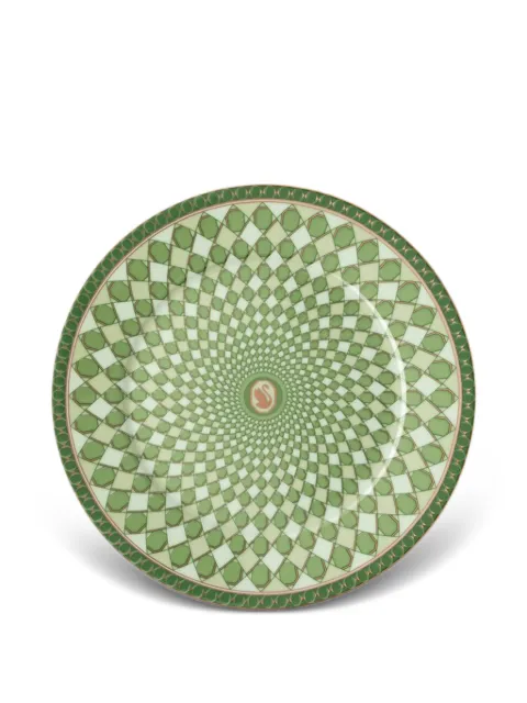 Swarovski x Swarovski Signum Fern plate 18cm Green 1985042634910218