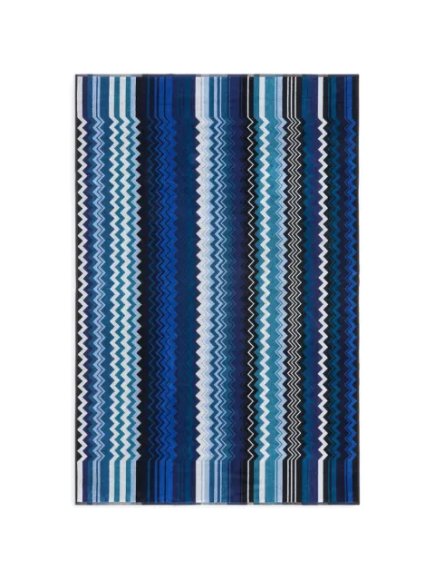 Missoni Home Giacomo zig-zag bath towel Blue 1G3SP99826