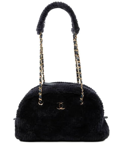 CHANEL Pre-Owned 2021-2026 Coco Neigh Large Quilted Shearling Bowling Bag shoulder bag Blue FY4WWVWC54J99NGW