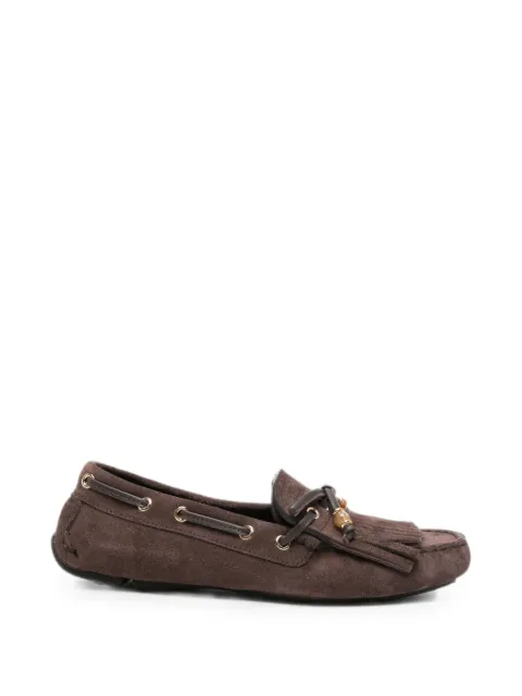 Jimmy Choo Manon F fringe-detail loafers Brown MANONFFVG