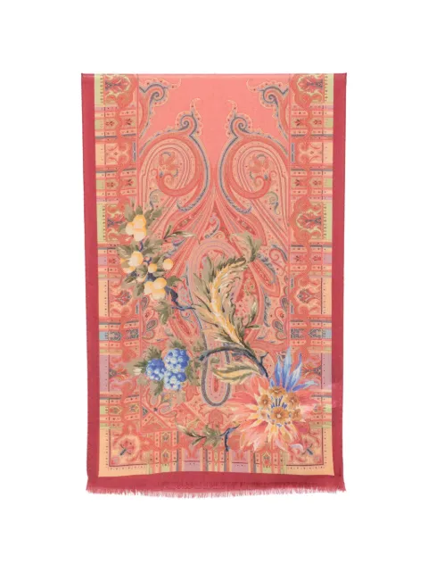 ETRO paisley floral-print scarf Pink WATA0005AK1AV