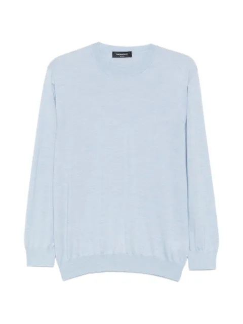 Fabiana Filippi crew-neck long-sleeve sweater Blue MAD216F0040000M336