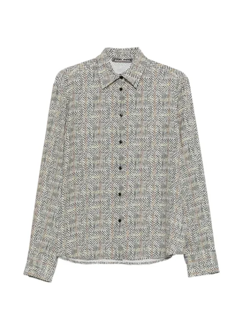 Ermanno Scervino herringbone-pattern shirt White D492K399WEK