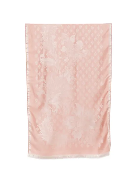 ETRO jacquard-woven frayed scarf Pink WATA0005AQ13I