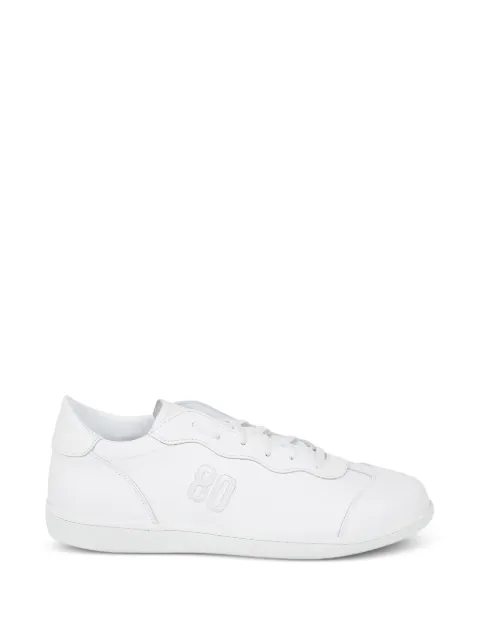 BE980 Harvard 5 logo-embroidered leather low-top sneakers White HARDVARD5
