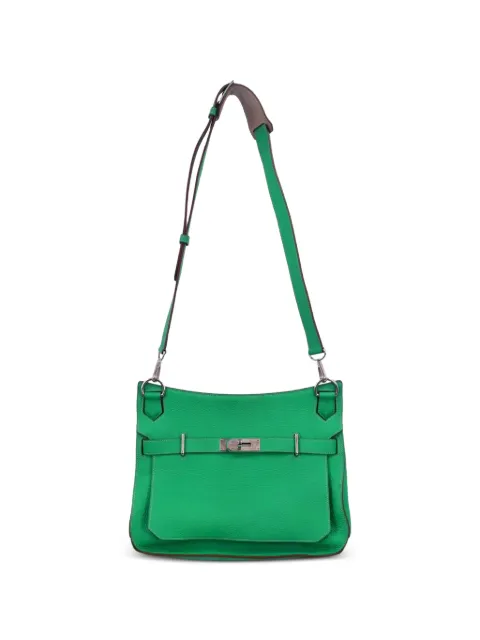 Hermès Pre-Owned 2012 Taurillon Clemence Jypsiere 34 shoulder bag Green 177986