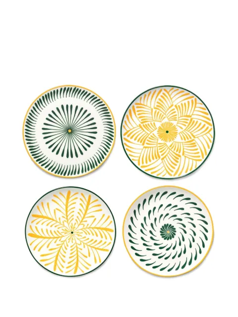 Serax x Waww La Table Bazaar geometric-pattern dinner plates White B8926201207