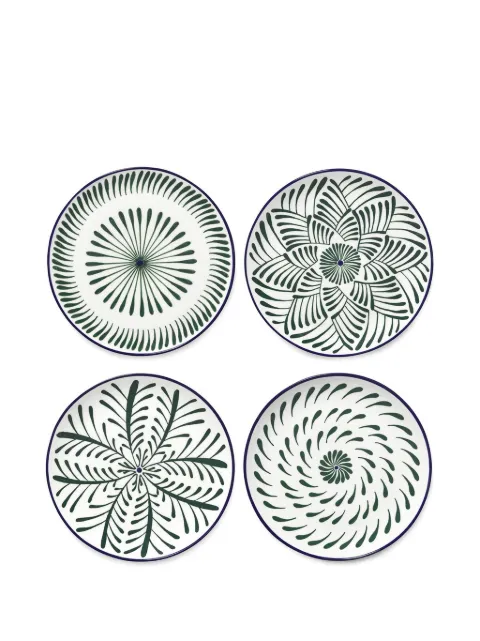 Serax x Waww La Table Bazaar geometric-pattern plates White B8926201506