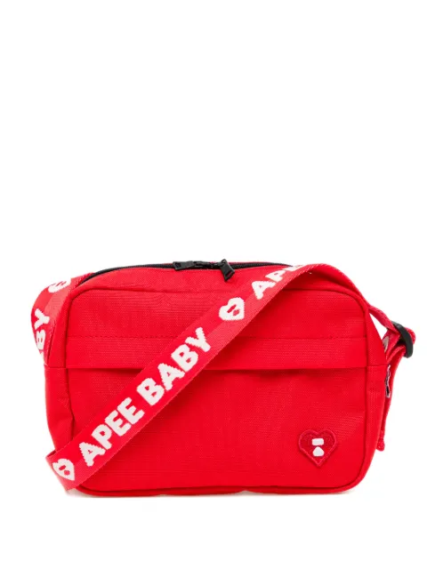 APEE™ by *A BATHING APE® logo-print mini bag Red 00CBAM202314L