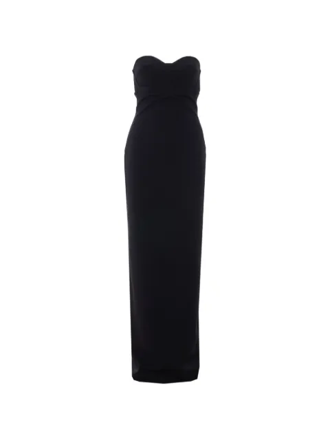 Solace London Keaton sweetheart-neck maxi dress Black OS47015