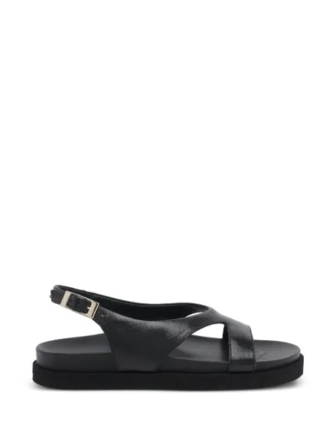 ANGEL ALARCON buckle-fastening cut-out sandals Black 26089