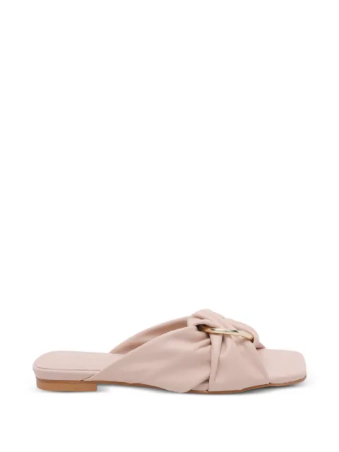 ANGEL ALARCON ring-detail knotted sandals Pink 26026016JNEXTPINK