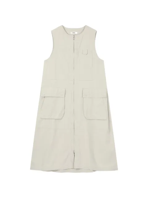 TOMBOY cargo-pocket zip-up dress Neutrals 9106241223