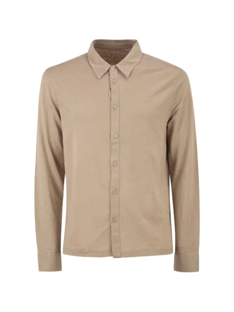 Majestic Filatures stretch-linen shirt Neutrals S26M011HCH063683