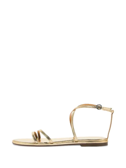 Aeyde Rabea flat sandals Gold FS0691007004126