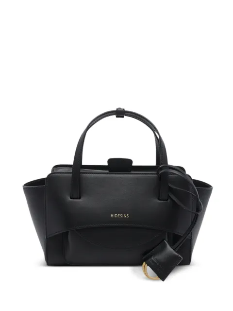 HIDESINS small logo-print flap tote bag Black FL13TR