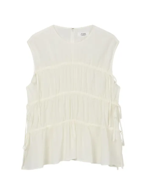 TOMBOY shirred blouse White 9106221224