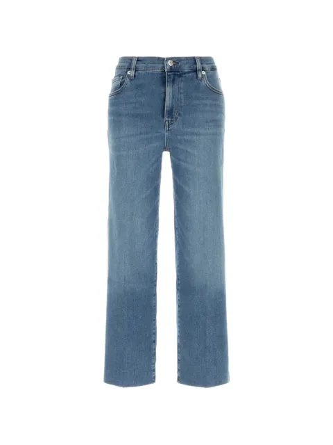 FRAME The Mellow stretch-denim jeans Blue 2028RA464
