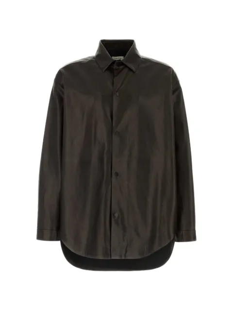 Fear Of God oversized leather shirt Brown FG9M50505LTH