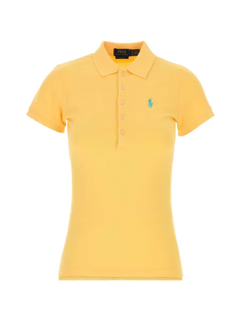 Polo Ralph Lauren logo-embroidered slim-fit polo shirt Yellow 211B18200004