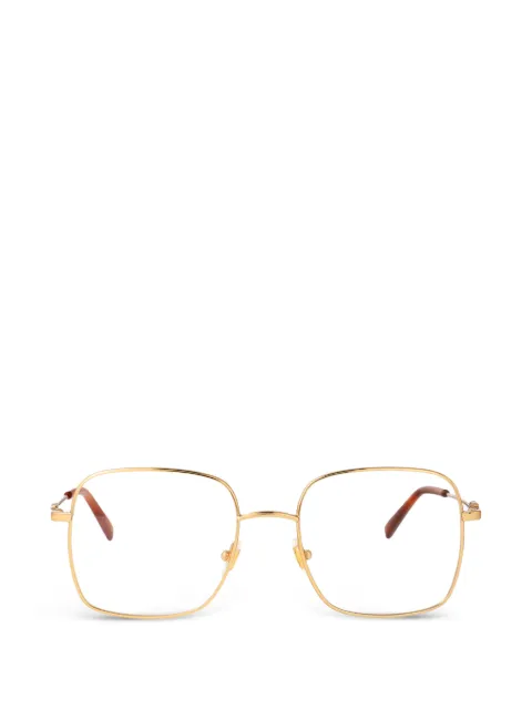 VALENTINO GARAVANI EYEWEAR VLogo square-frame glasses Gold VG0030O