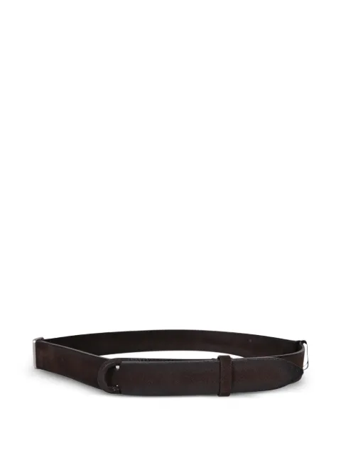 Orciani Cloudy no-buckle suede belt Brown NB0053CLOTMORO