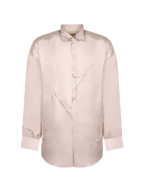 Costumein distressed-effect shirt Neutrals VALENTINOPETTALOE