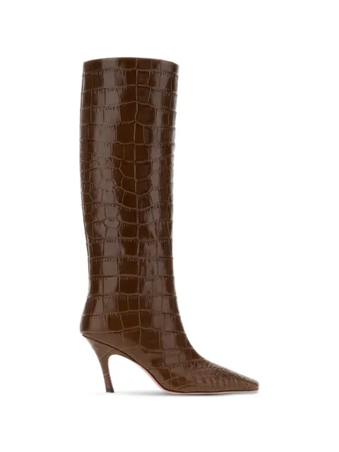 Amina Muaddi Mona boots Brown MONABOOT80