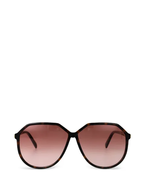 VALENTINO GARAVANI EYEWEAR tortoiseshell-effect geometric-frame sunglasses Brown VG0026S