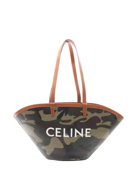 Celine Pre-Owned 2010-2026 Large Camouflage Coated Canvas Couffin tote bag Green N9KUCBJG7K45OB5M