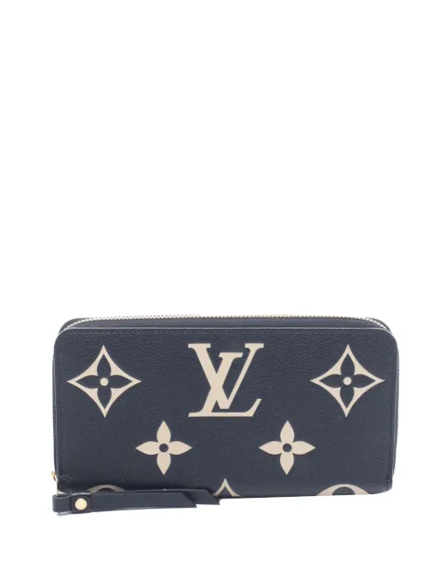 Louis Vuitton Pre-Owned 2021-2026 Bicolor Monogram Empreinte Zippy Wallet long wallets Black GLA21JDIP124M2GP
